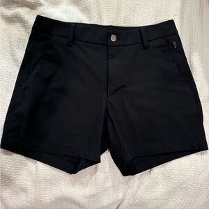 CRZ YOGA Black Flat Front Shorts